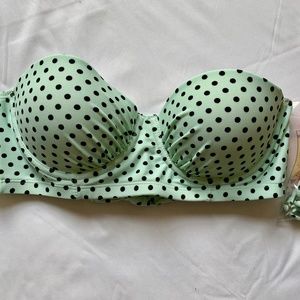 Betsey Johnson Bikini Polka-Dot Top